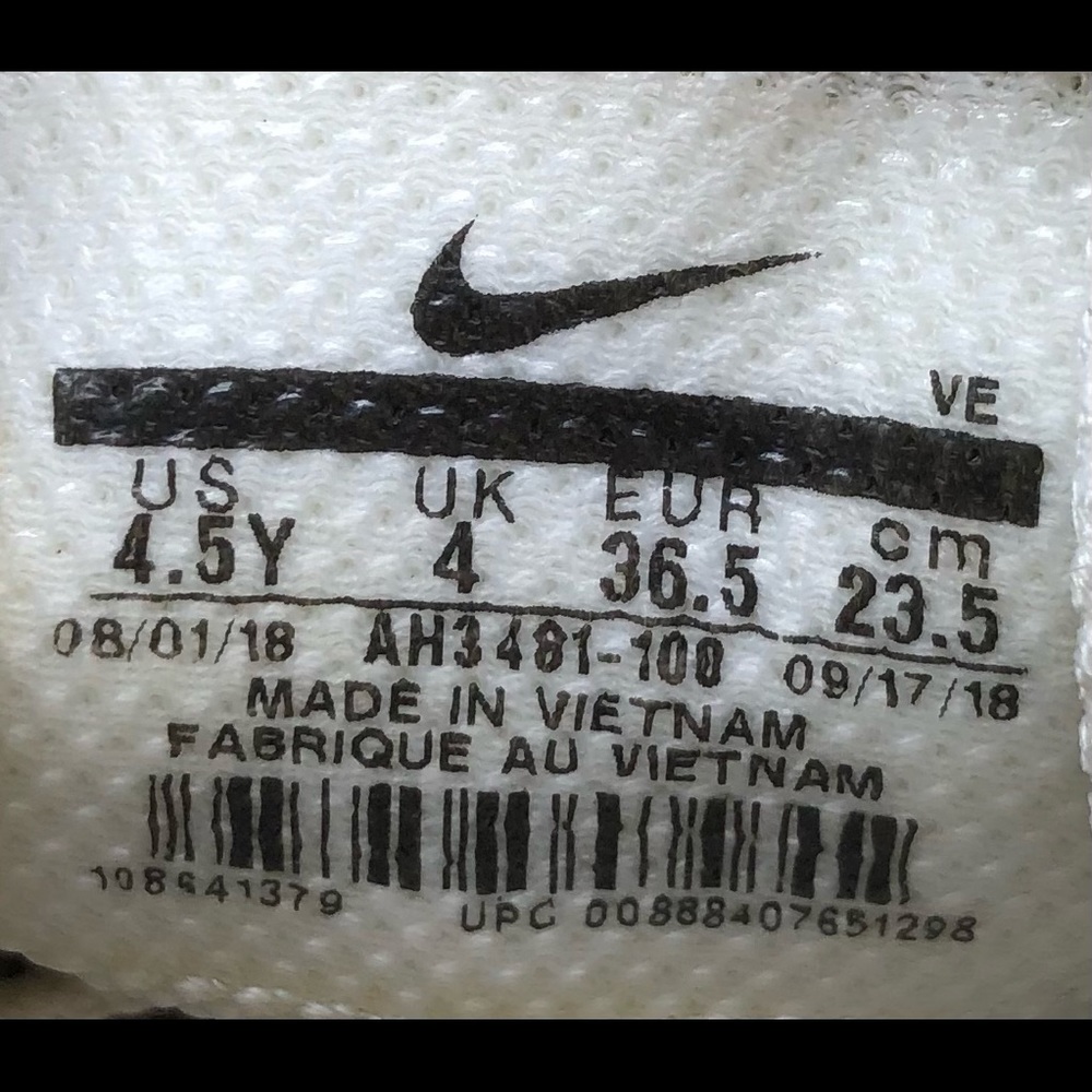 Nike Kid's Air Zoom Pegasus 35 (GS) Volt/White/Grey Sz 4.5Y AH3481-100 - Picture 10 of 10